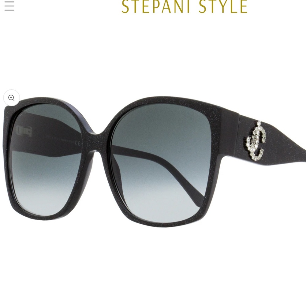 Jimmy Choo Black Square Sunglasses